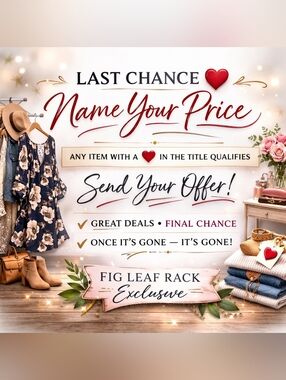 ❤️❤️❤️❤️ Last Chance Clearance Rack Name Your Price Before It's Gone Deal❤️❤️❤️❤